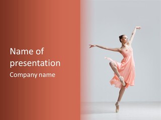 Dancer Posing Temptation PowerPoint Template