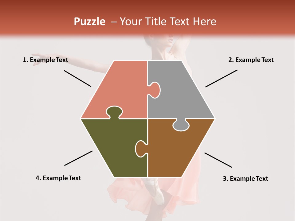 Dancer Posing Temptation PowerPoint Template