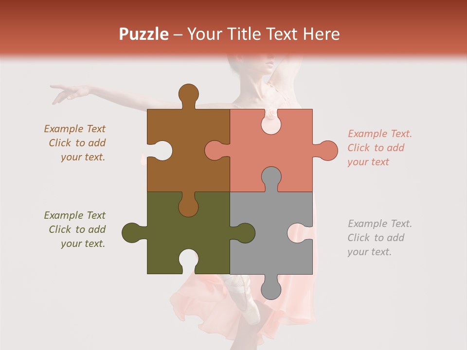 Dancer Posing Temptation PowerPoint Template