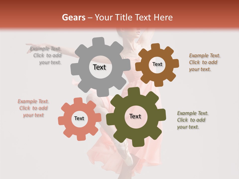 Dancer Posing Temptation PowerPoint Template