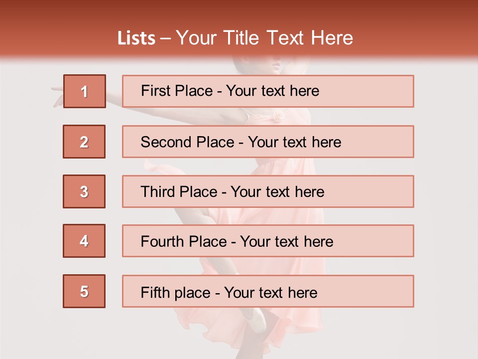 Dancer Posing Temptation PowerPoint Template