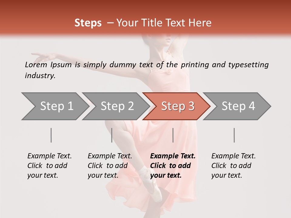 Dancer Posing Temptation PowerPoint Template