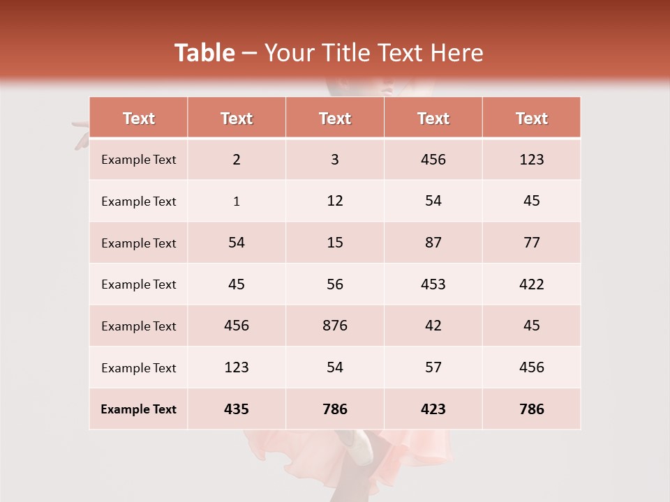 Dancer Posing Temptation PowerPoint Template