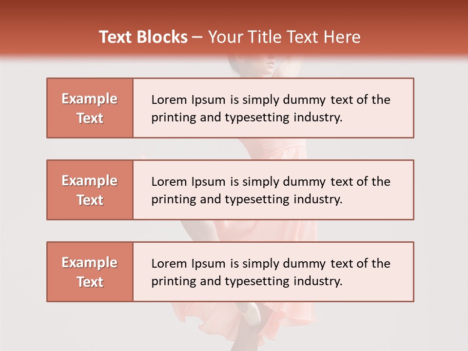 Dancer Posing Temptation PowerPoint Template