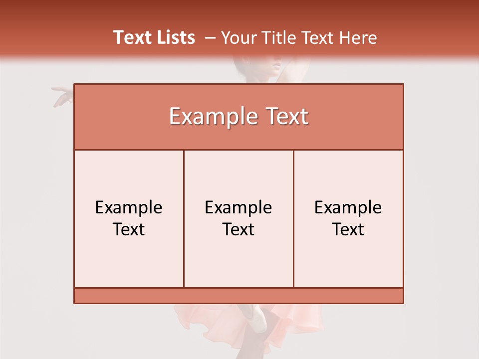 Dancer Posing Temptation PowerPoint Template