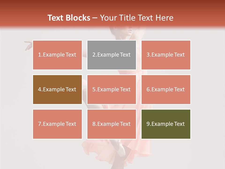 Dancer Posing Temptation PowerPoint Template