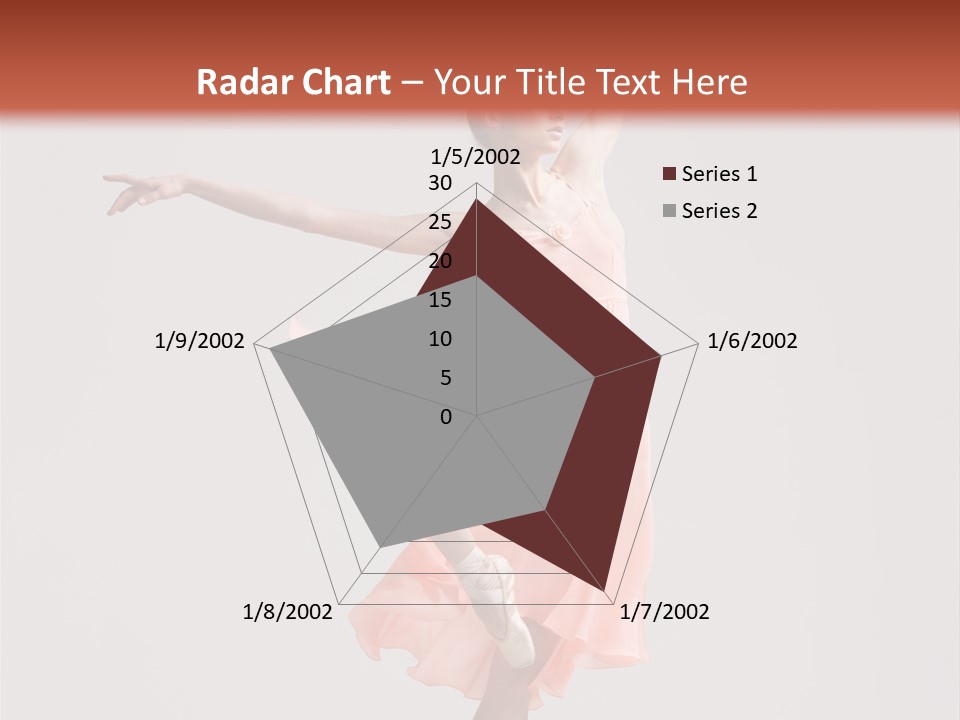 Dancer Posing Temptation PowerPoint Template