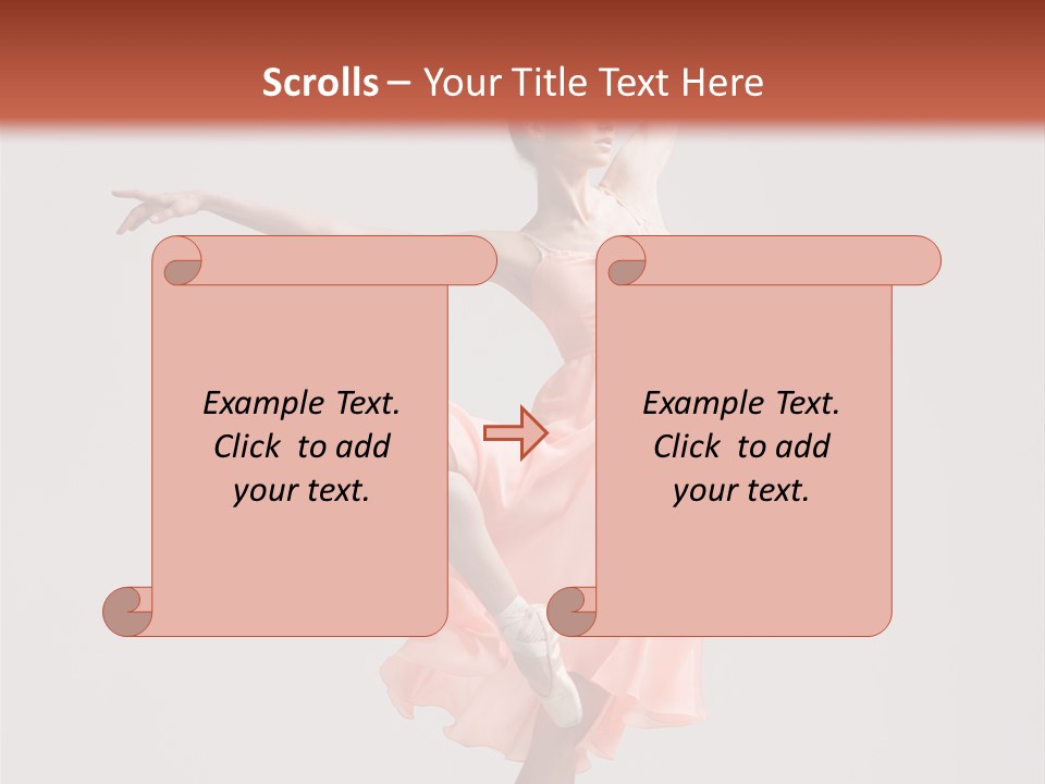 Dancer Posing Temptation PowerPoint Template
