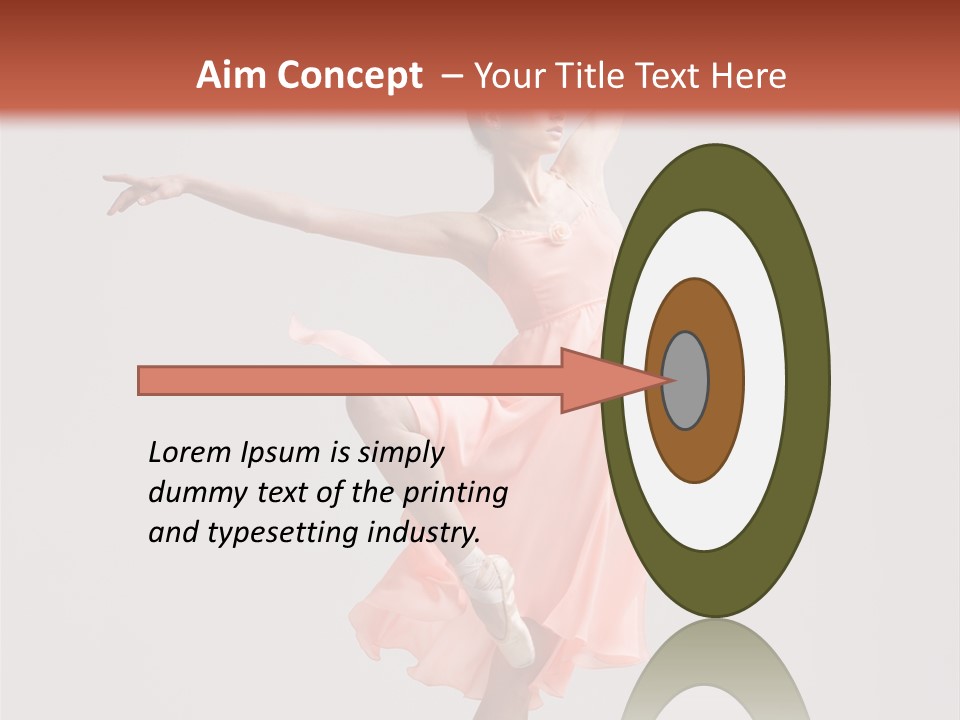 Dancer Posing Temptation PowerPoint Template