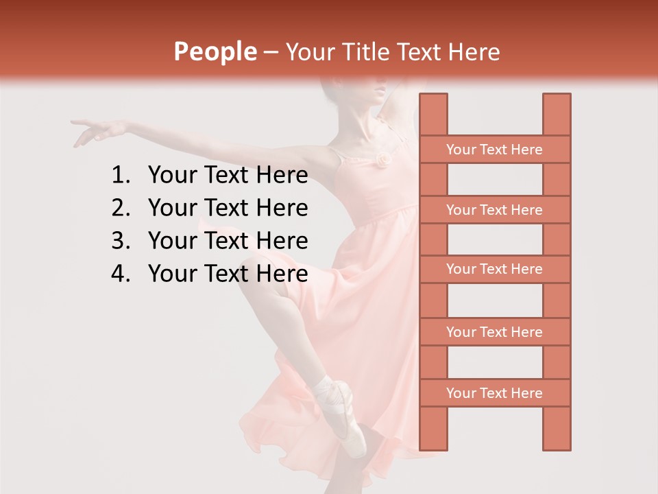 Dancer Posing Temptation PowerPoint Template