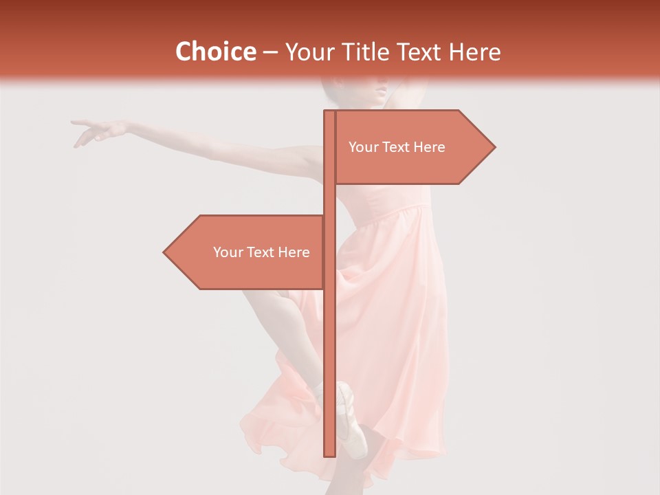 Dancer Posing Temptation PowerPoint Template