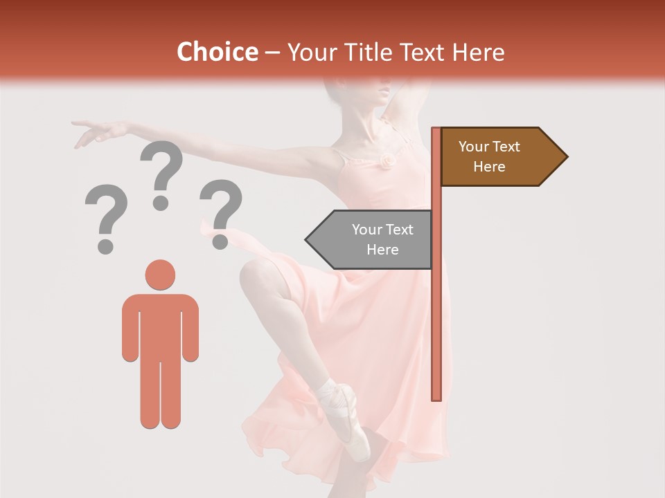 Dancer Posing Temptation PowerPoint Template