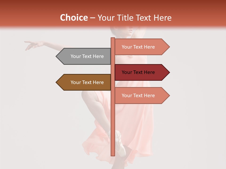 Dancer Posing Temptation PowerPoint Template