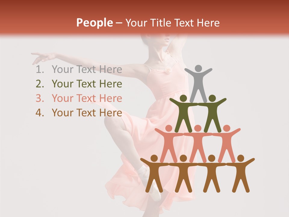 Dancer Posing Temptation PowerPoint Template