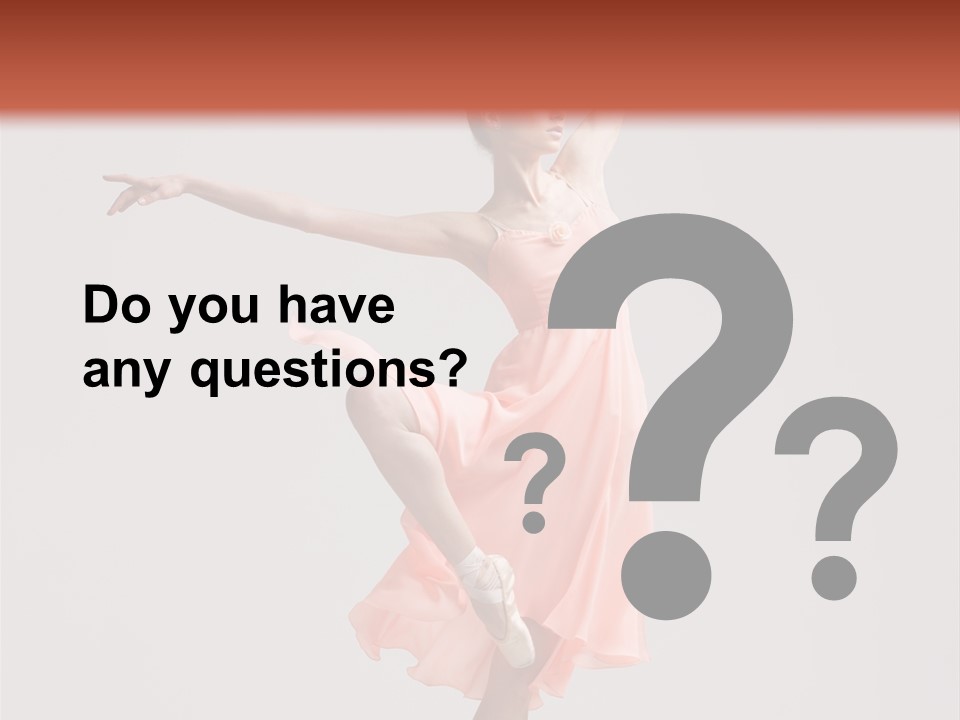 Dancer Posing Temptation PowerPoint Template
