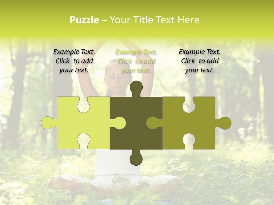 Vitality Relaxation Peaceful PowerPoint Template