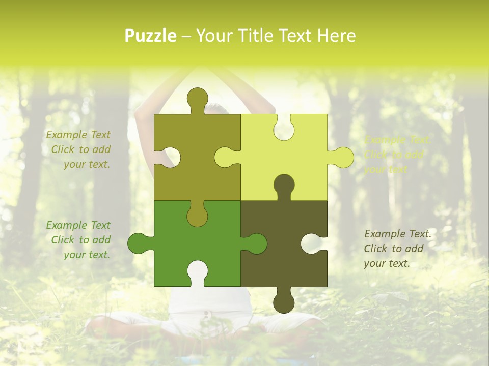 Vitality Relaxation Peaceful PowerPoint Template