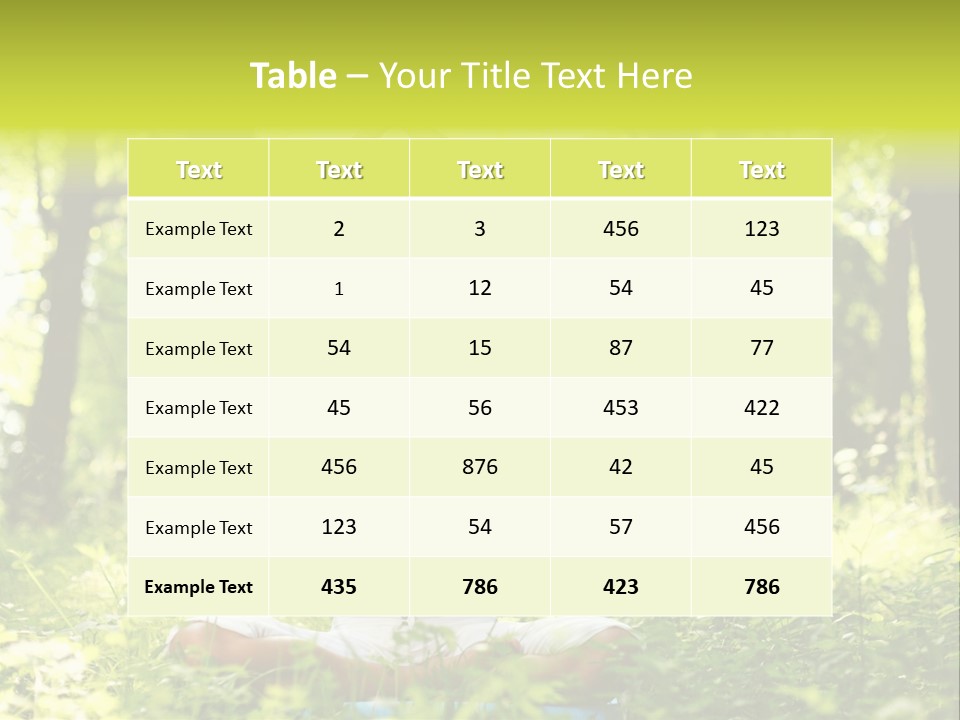 Vitality Relaxation Peaceful PowerPoint Template
