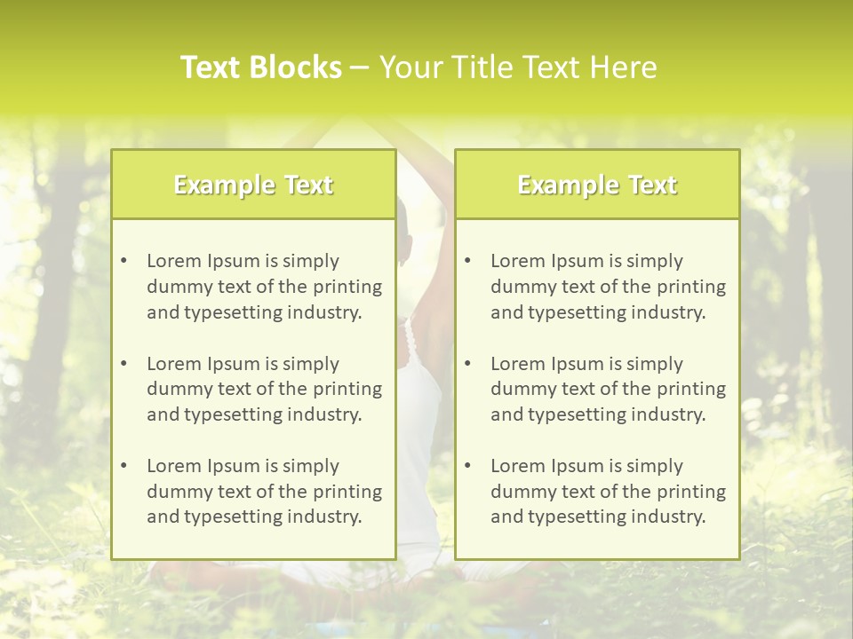 Vitality Relaxation Peaceful PowerPoint Template