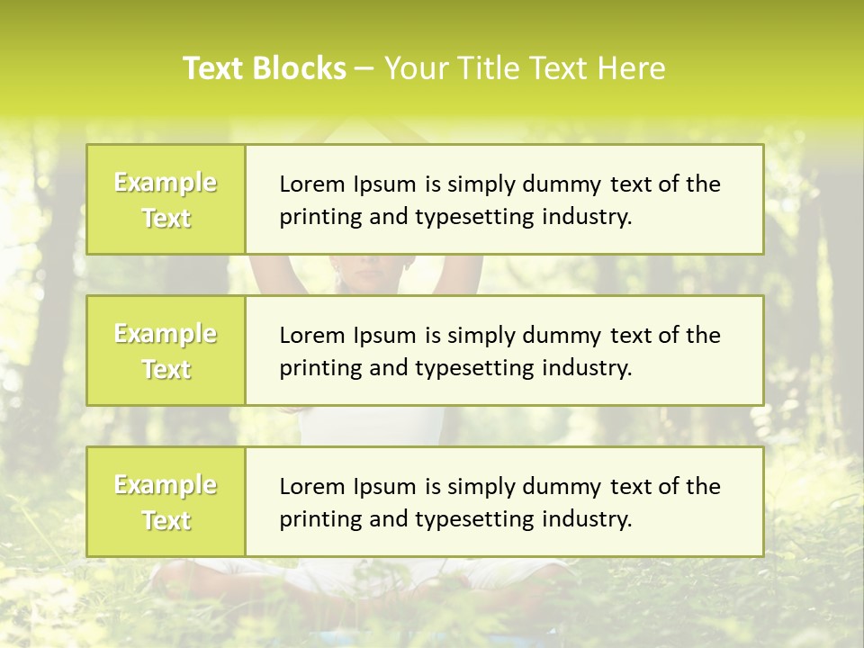 Vitality Relaxation Peaceful PowerPoint Template