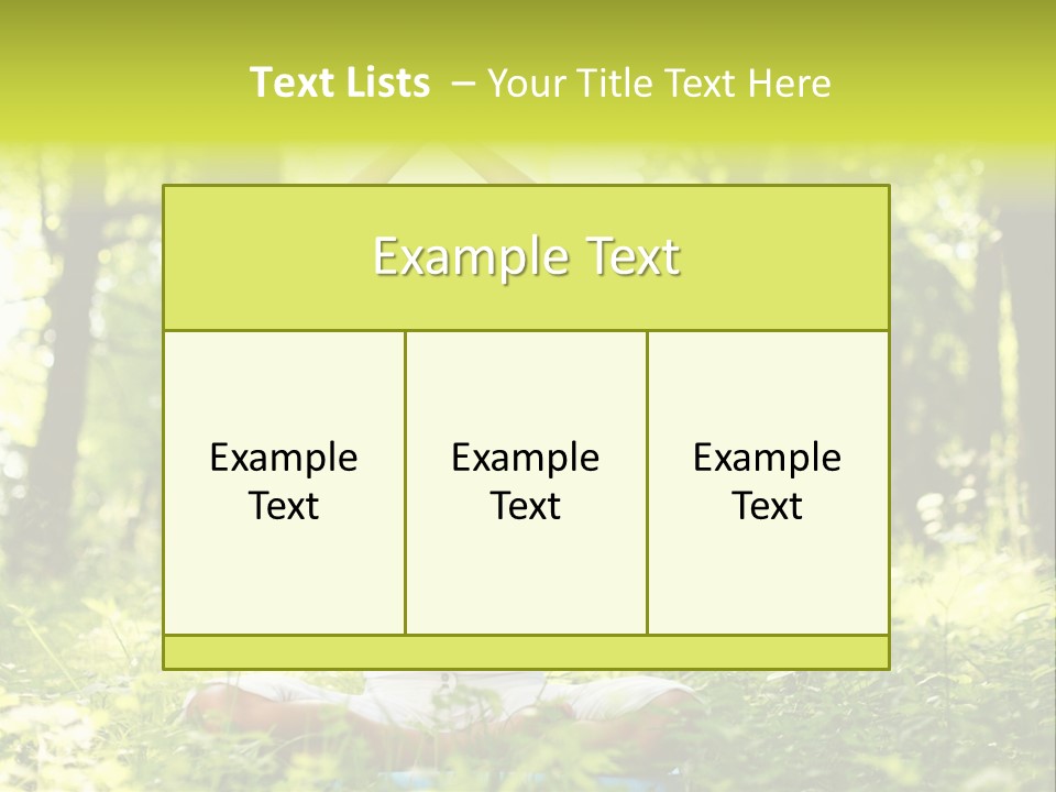Vitality Relaxation Peaceful PowerPoint Template