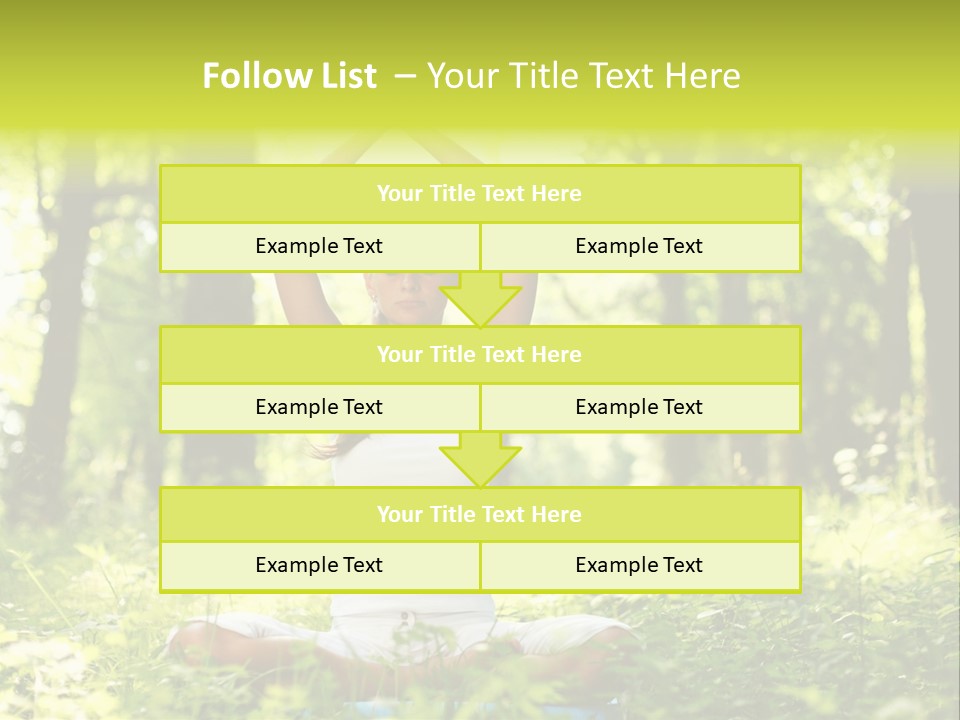 Vitality Relaxation Peaceful PowerPoint Template