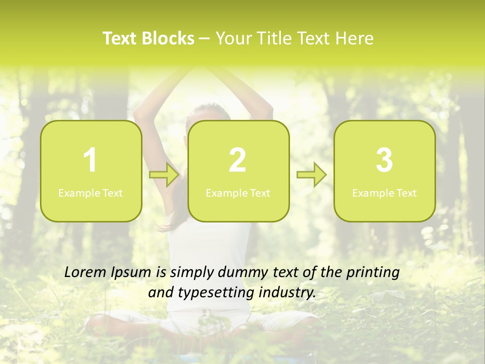Vitality Relaxation Peaceful PowerPoint Template