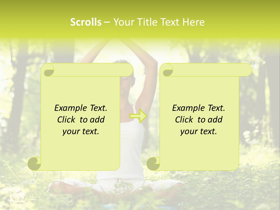 Vitality Relaxation Peaceful PowerPoint Template