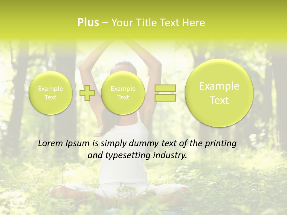 Vitality Relaxation Peaceful PowerPoint Template
