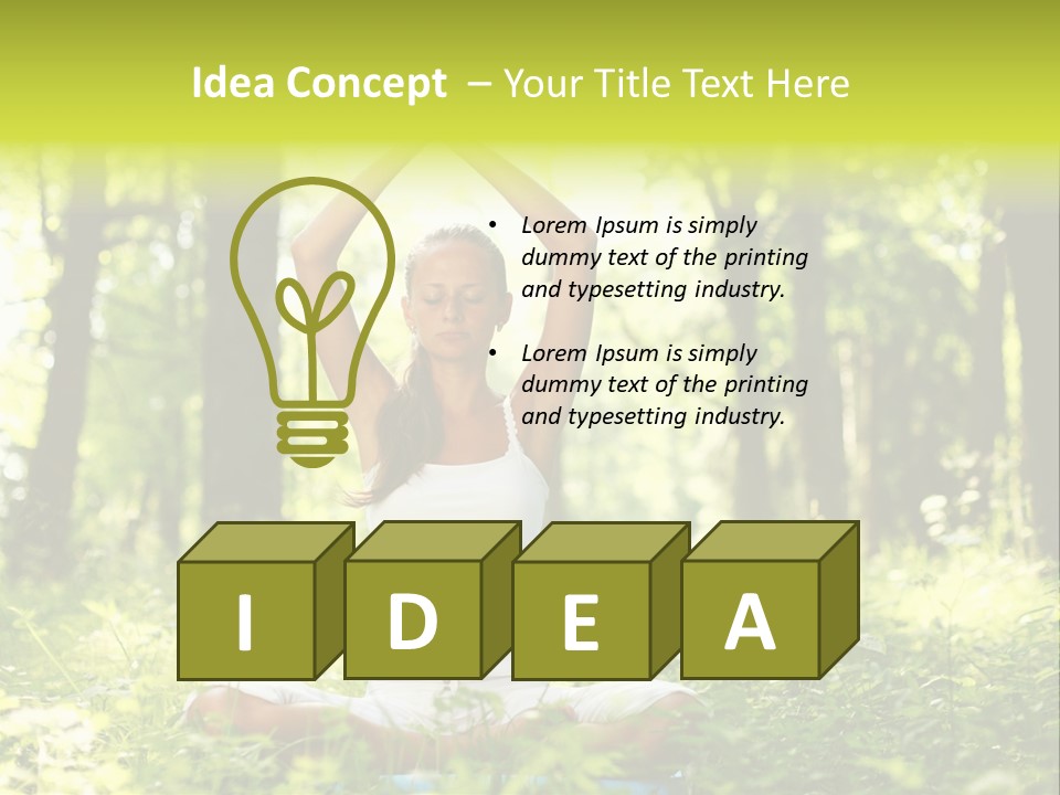 Vitality Relaxation Peaceful PowerPoint Template