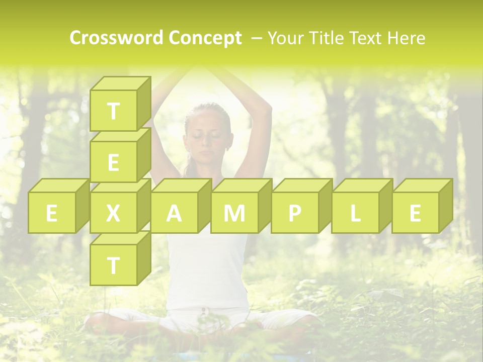 Vitality Relaxation Peaceful PowerPoint Template