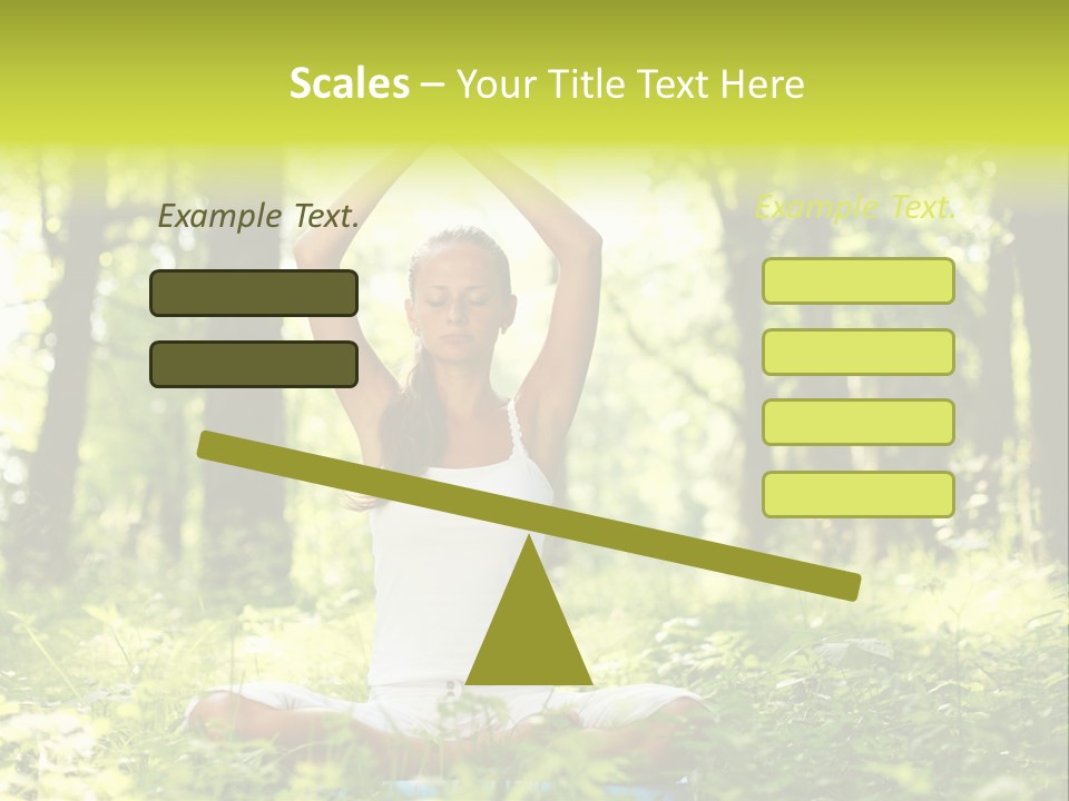 Vitality Relaxation Peaceful PowerPoint Template