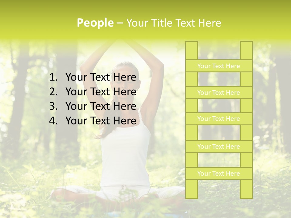 Vitality Relaxation Peaceful PowerPoint Template