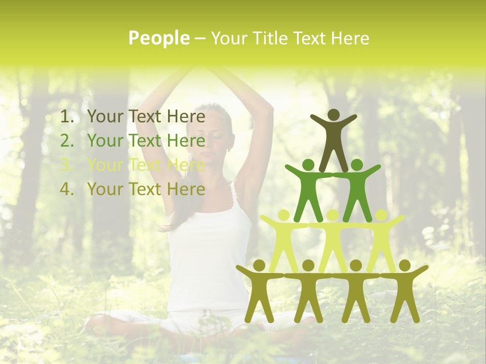 Vitality Relaxation Peaceful PowerPoint Template