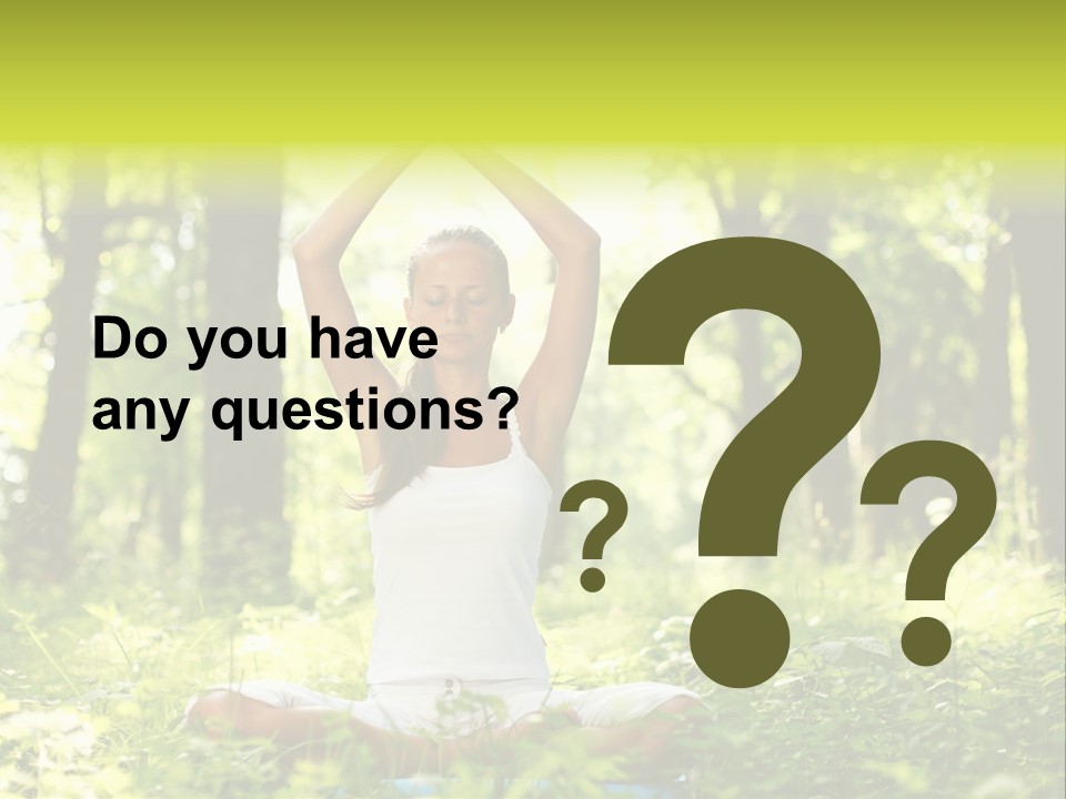 Vitality Relaxation Peaceful PowerPoint Template