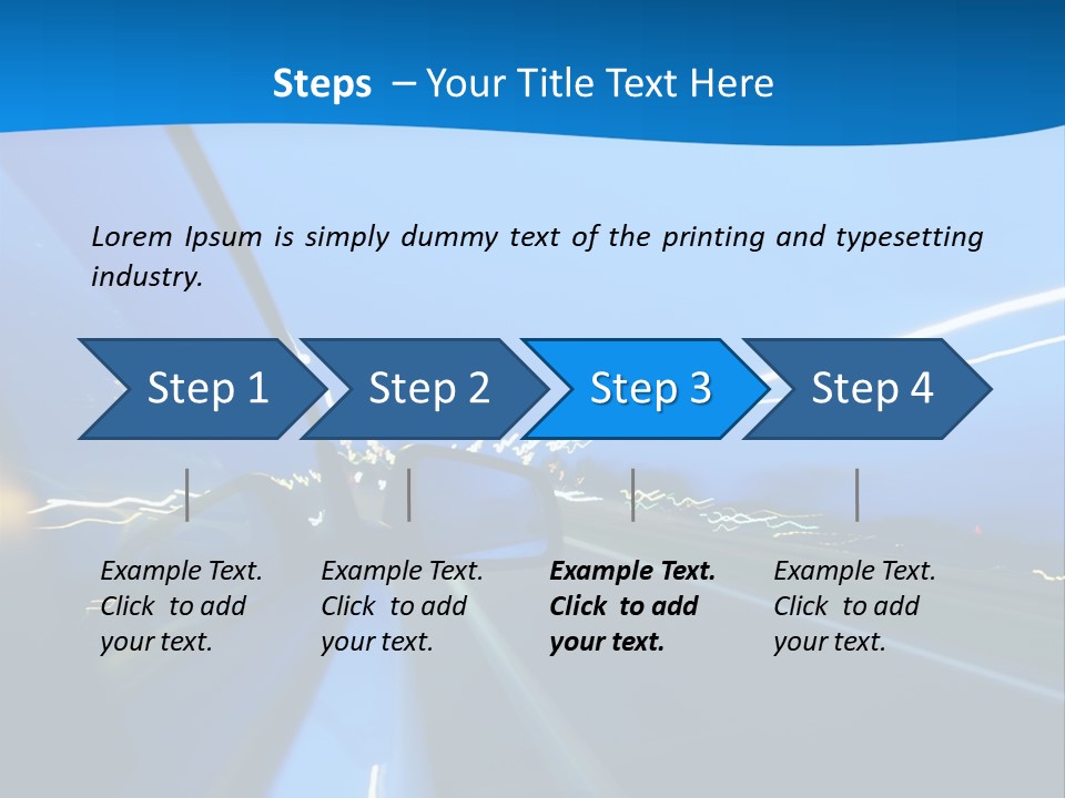 Evening Faster Speed PowerPoint Template