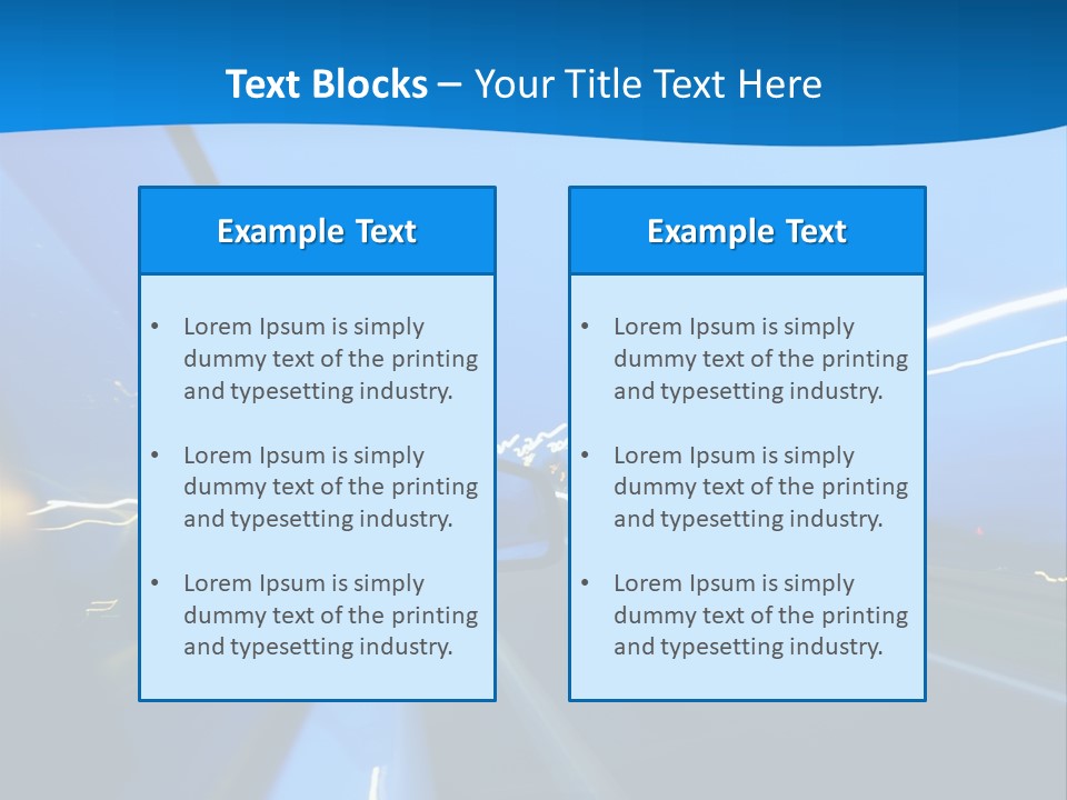 Evening Faster Speed PowerPoint Template