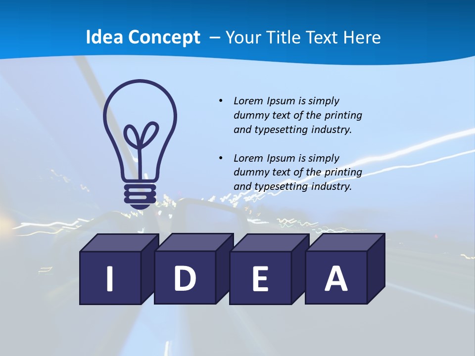 Evening Faster Speed PowerPoint Template