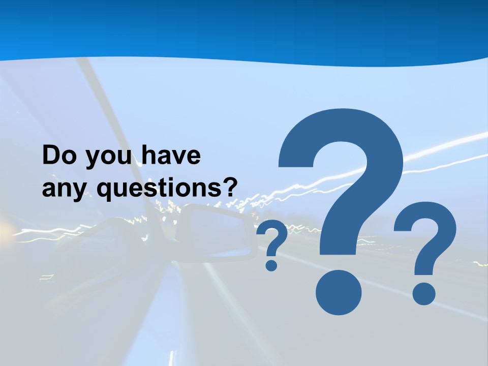 Evening Faster Speed PowerPoint Template