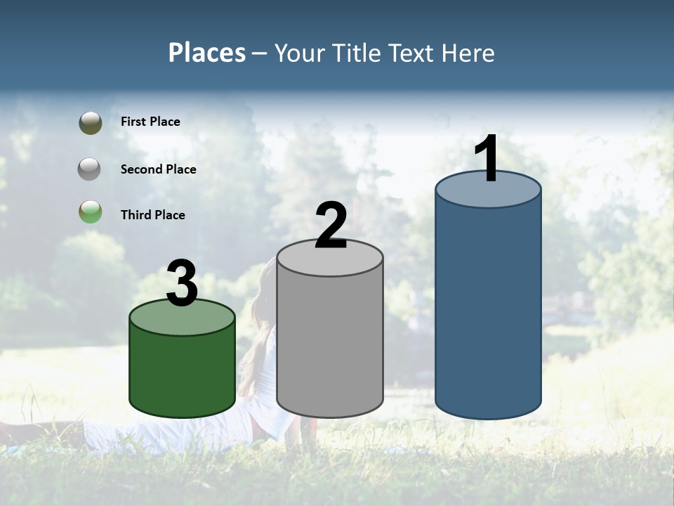 Balance Smiling Meditate PowerPoint Template