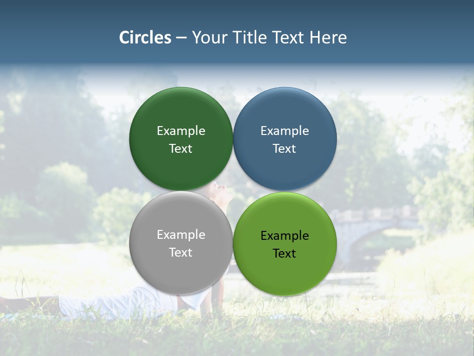 Balance Smiling Meditate PowerPoint Template