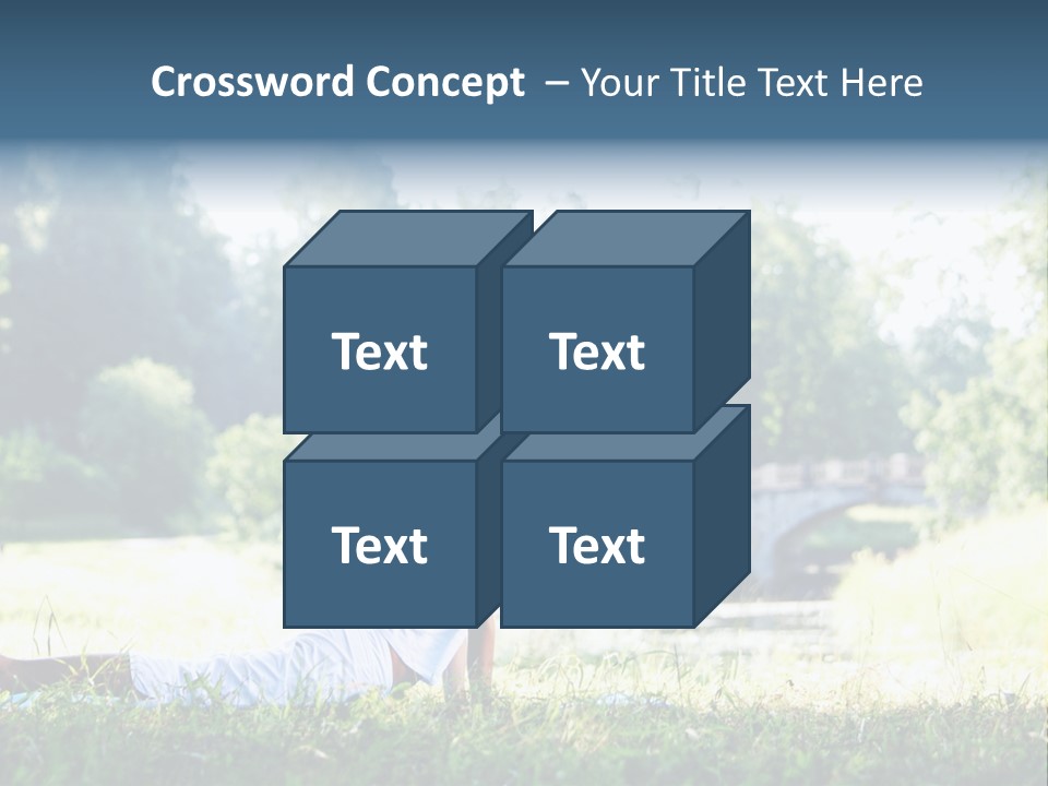 Balance Smiling Meditate PowerPoint Template
