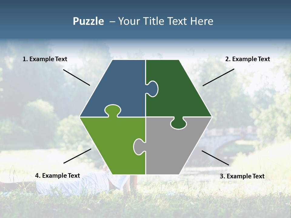 Balance Smiling Meditate PowerPoint Template