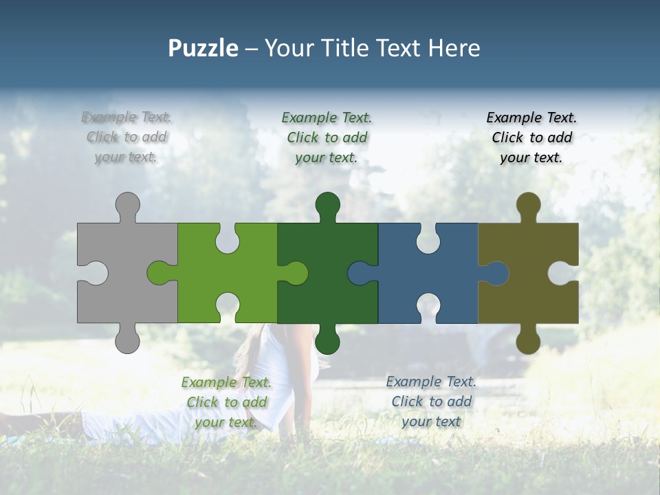 Balance Smiling Meditate PowerPoint Template