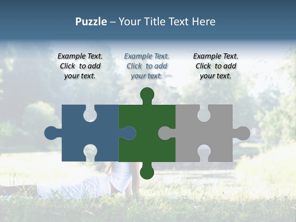 Balance Smiling Meditate PowerPoint Template