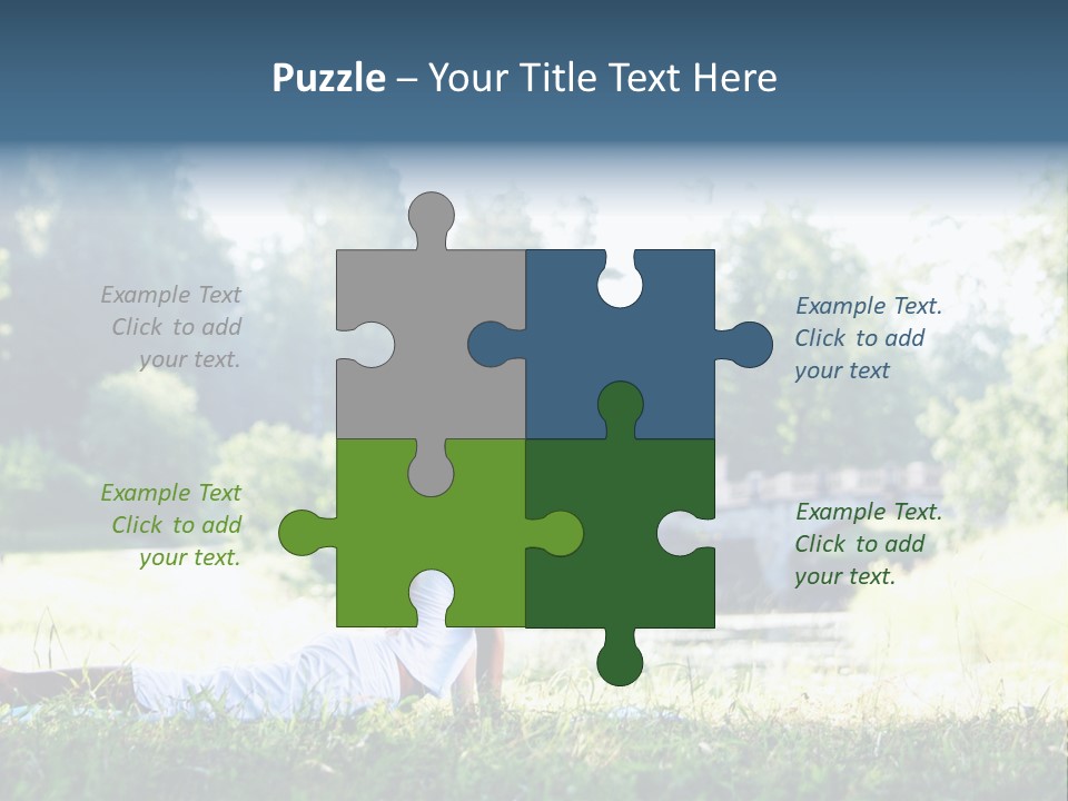 Balance Smiling Meditate PowerPoint Template