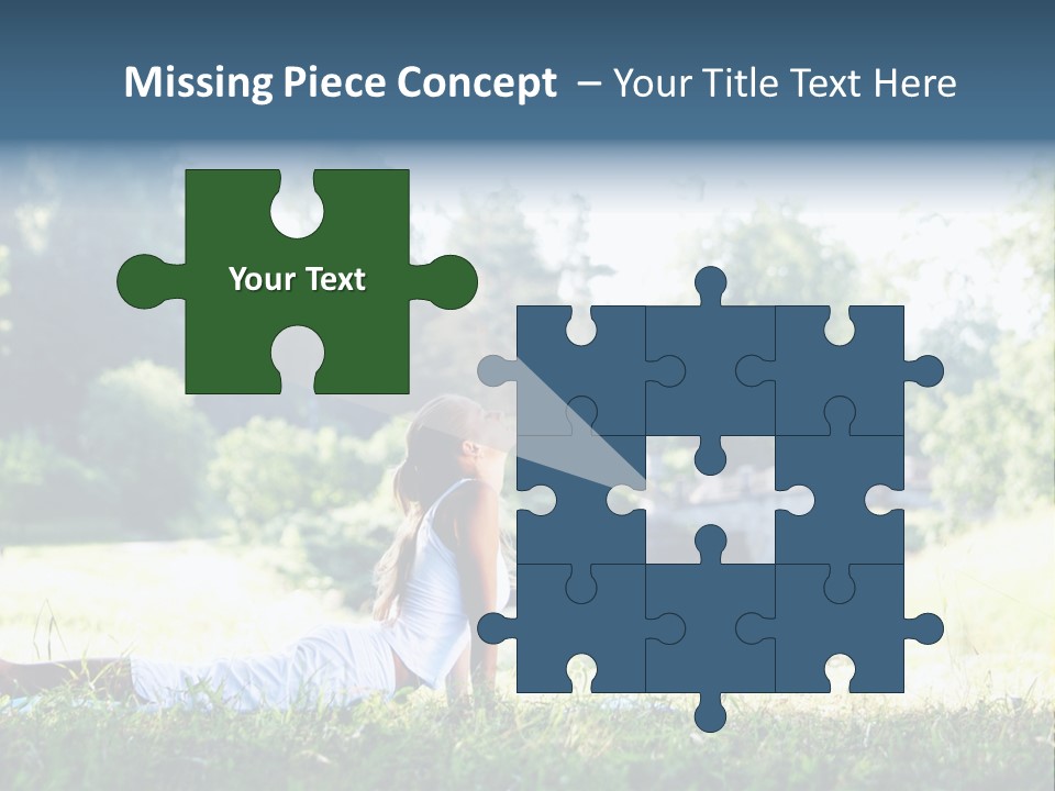 Balance Smiling Meditate PowerPoint Template