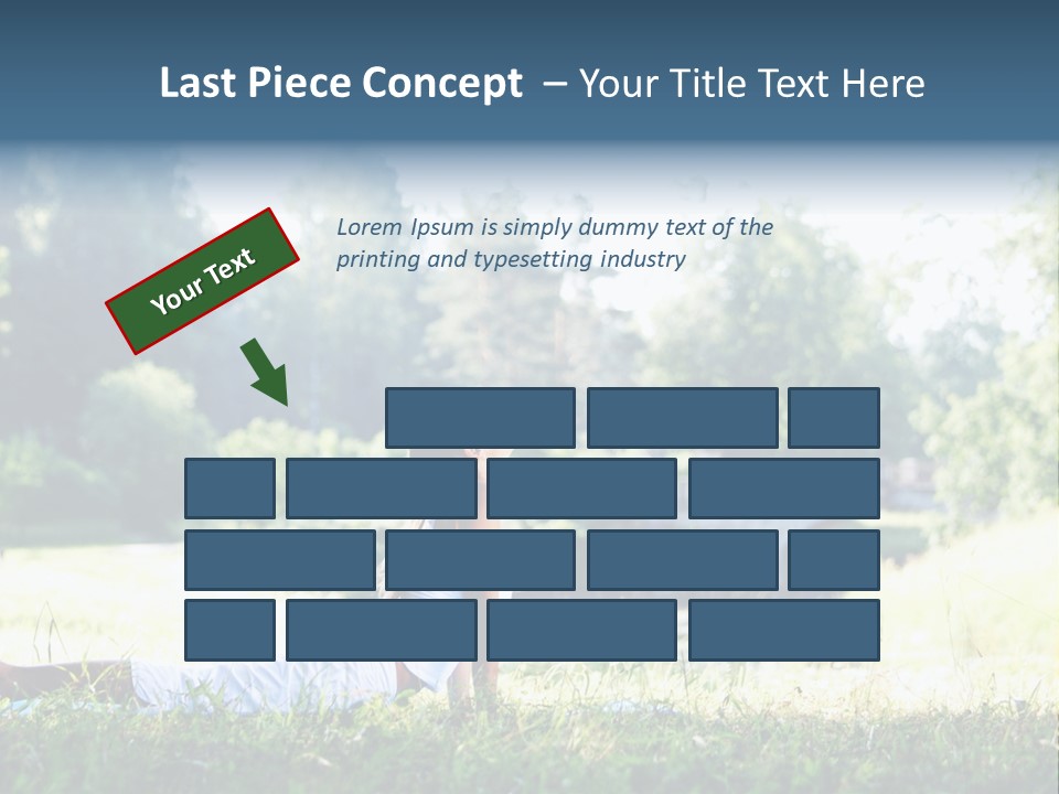 Balance Smiling Meditate PowerPoint Template