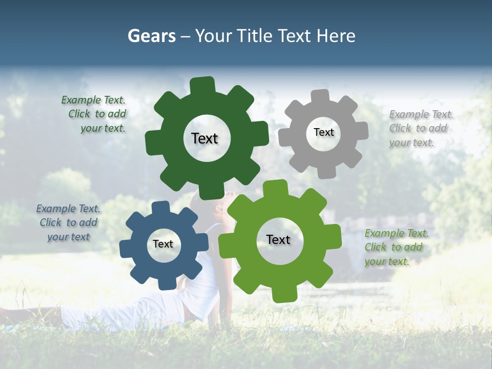 Balance Smiling Meditate PowerPoint Template