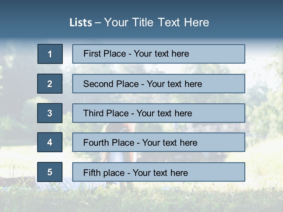 Balance Smiling Meditate PowerPoint Template